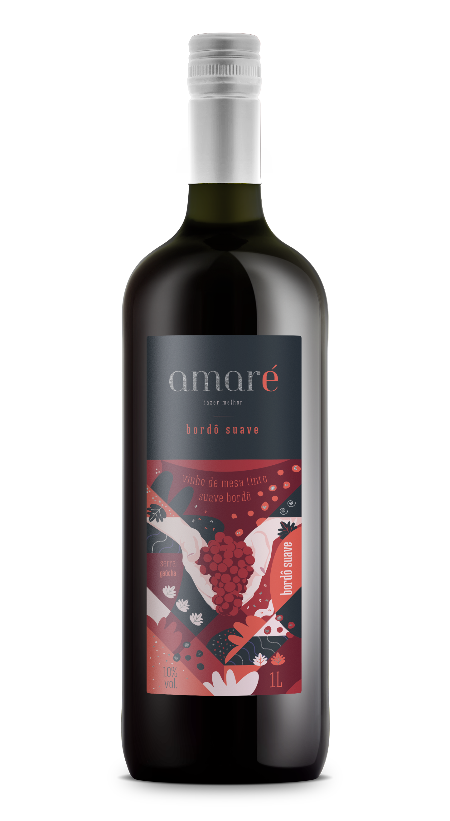 Vinho Bordô Suave 1L